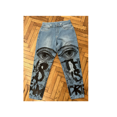 Pantalones intervenidos outlet