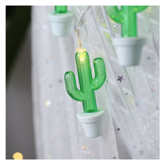 Luces Luz Led Cactus Planta A Pilas - comprar online