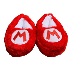 PANTUFLA SUPER MARIO BROS LOGO UNISEX ACOLCHONADAS