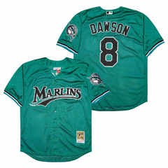 Camiseta Casaca Baseball Mlb Miami Marlins 8 Dawson