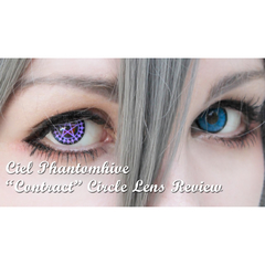 Lentes de contacto Fantasía Anime Cosplay Black Butler Pentagrama Violeta CL188