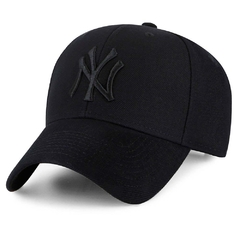 Gorra Vicera Curva New York Negro