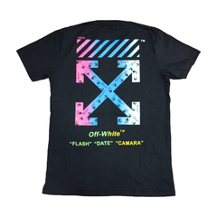 Remera Off White Flash Negro