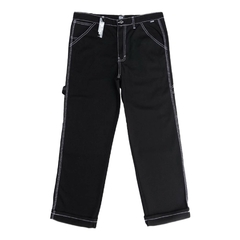 Pantalon Carpintero Negro Tiro Medio