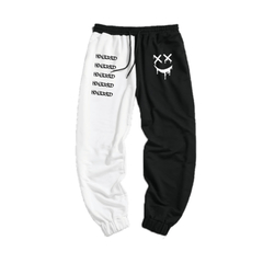 Pantalon jogger happy hoyered black & white