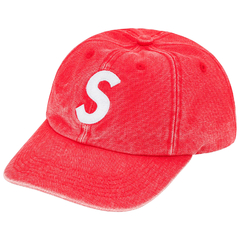 SUPREME PIGMENT CANVAS S LOGO 6-PANEL - RED - U$D 160