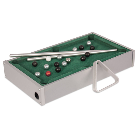 Juego Mini Pool De Mesa Aluminio Adorno Juguete Niños