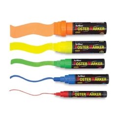 Marcador Artline Poster Marker 6mm C/ Tinta Colores - tienda online