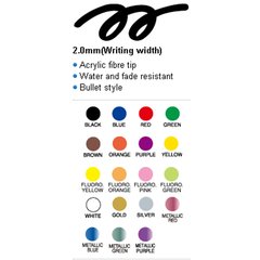 Marcador Artline Poster Marker 4mm C/ Tinta Colores - tienda online