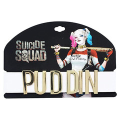 Collar Choker Harley Quinn PUDDIN Suicide Squad Bioworld IMPORTED - tienda online