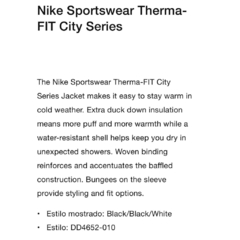 Campera Puffer Nike Sportswear Therma-Fit City Series - usd490 - comprar online
