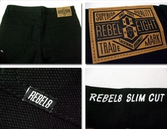 Jean Rebel Eight 8 Slim Cut Pant Negro Original Importado - comprar online