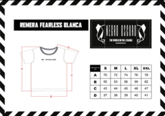 Remera White Fearless - KITCH TECH