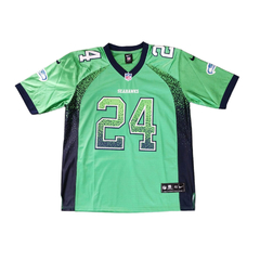 Camiseta Casaca NFL Seattle Seahawks 24 Lynch Verde