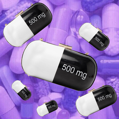 Nuevo Bolso Cartera Black Pills Handbag Hype Moda Aesthetic Amplio - tienda online