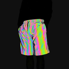 Bermuda Shorts Reflectivo Holografico Rainbow Importado en internet