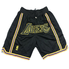 Bermuda Short NBA Los Angeles Lakers Black KITCH TECH