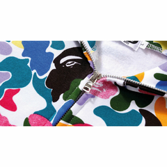 Campera Hoodie BAPE Full Zip Shark Camo Multicolor (AAA) - 180 USD - tienda online