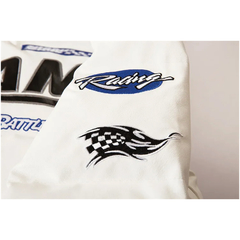 CAMPERA VARSITY JACKET UNIVERSITARIA RACING F1 BLANCO - KITCH TECH