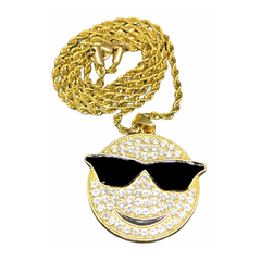 Cadena C/ Dije C/ Strass Smile Emoji - comprar online