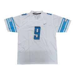 Camiseta Casaca NFL Detroit Lions 9 Stafford Blanco