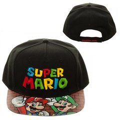 Gorra Snapback Nintendo Super Mario / Visera Vinilo Estampado - Bioworld USA - comprar online