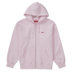 Campera Supreme Small Box Zip Up Hooded Sweatshirt Light Pink 400usd