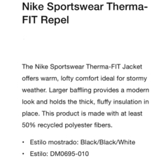 Campera Puffer Nike Sportswear Therma-Fit Repel Big SWOOSH - usd330 - comprar online