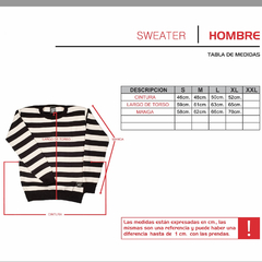Buzo Sweater Rayado Amarillo Negro Unisex - comprar online