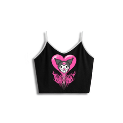 Remera Top Kuromi Heart