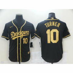 Camiseta Casaca Baseball Mlb Dodgers Special Edition Dorada Turner 10