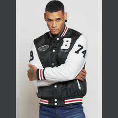 Campera universitaria B blanca - tienda online