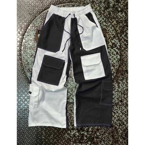 Pantalon Magneto Negro Y Blanco