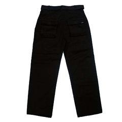 Pantalon Cargo Negro con Cinto - comprar online