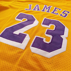 Casaca Nba Media Manga Lakers 23 James en internet