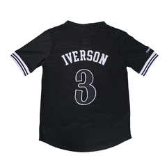 Casaca Nba Media Manga Sixers 3 Iverson Black - comprar online