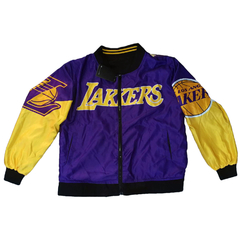 Campera Bomber NBA Retro Vintage Lakers Reversible - KITCH TECH