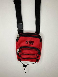 Riñonera mini bag CRIPY Roja y Borde Negro - comprar online