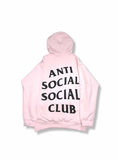 Buzo Rosa Hoodie Oversize "ANTI SOCIAL CLUB"