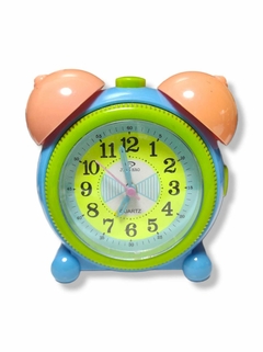 Reloj Despertador Cama Mesa Chico Alarma Verde