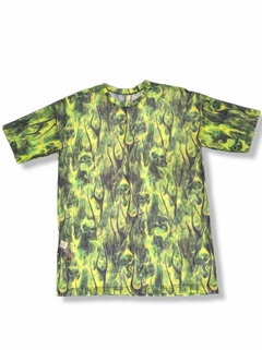 Remera Microtul Green Fire