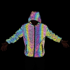 CAMPERA ROMPEVIENTO RAINBOW PANAL HOLOGRAFICO