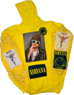 Buzo Hoodie "NIRVANA" Full Yellow - buy online