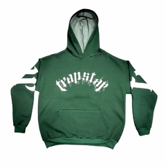 Buzo hoodie Trapstar Verde Blanco - comprar online