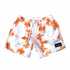 Short Traje de baño Batik Naranja Blanco