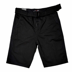 Short Listo Negro Cinto WT02