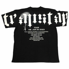 Remera trapstar negro - blanco