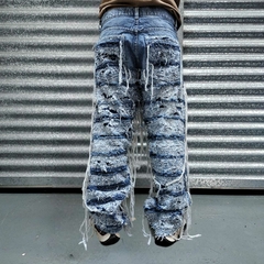 Pantalon Jean Desflecado Ripped Blue 2 - comprar online