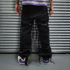 Pantalon Jean Desflecado Ripped Black 1 - comprar online