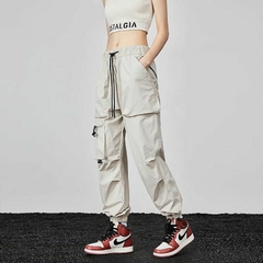 Pantalon Cargo Streetwear Blanco Hueso 43 - tienda online